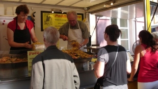 Paella au marché